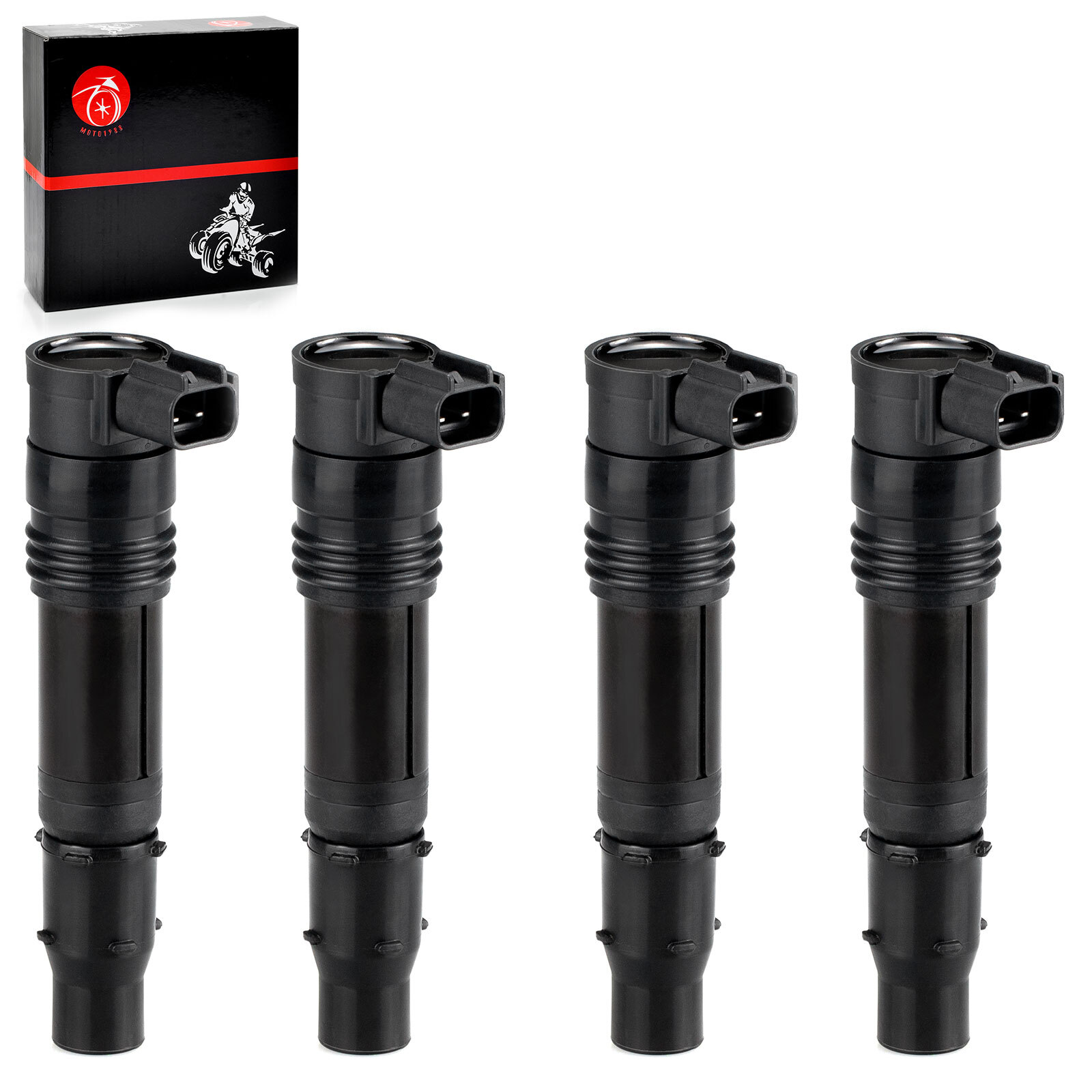 4 Ignition Coils for Kawasaki ZX1400 ZX1000 Ninja ZX-14 ZX-14R ZX14 ZX-10R 04-23