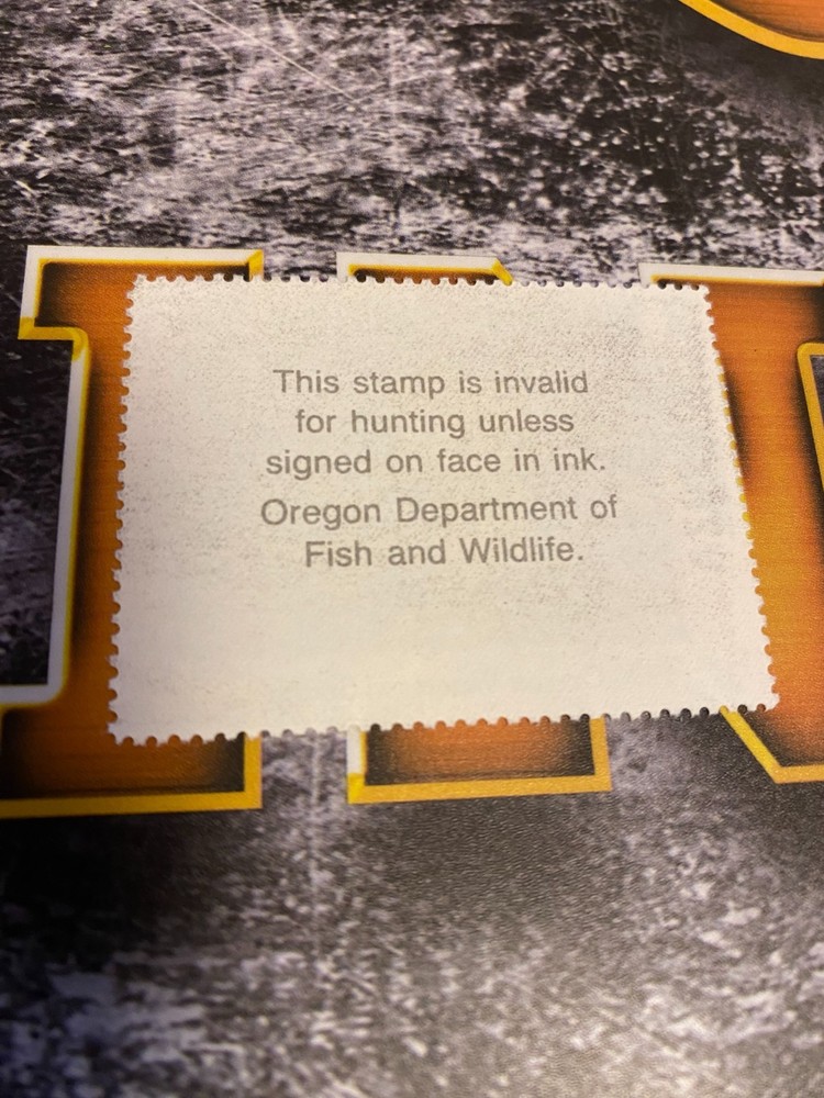 1990 Oregon State Duck Stamp,