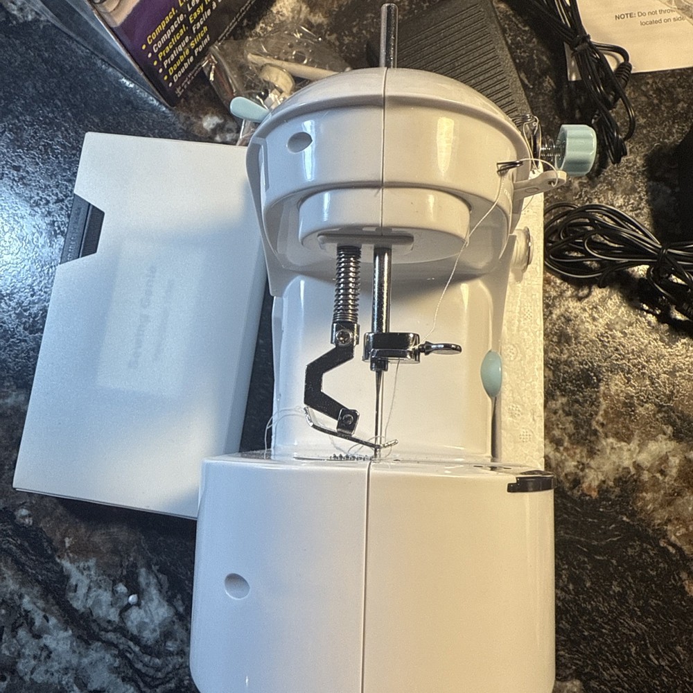 Sewing Genie Mini Sewing Machine With Bonus Mini-Stitcher EUC