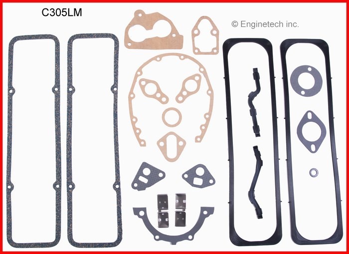 Engine Rebuilder Gasket Set for 1986-1995 Chevy SBC 305 5.0L
