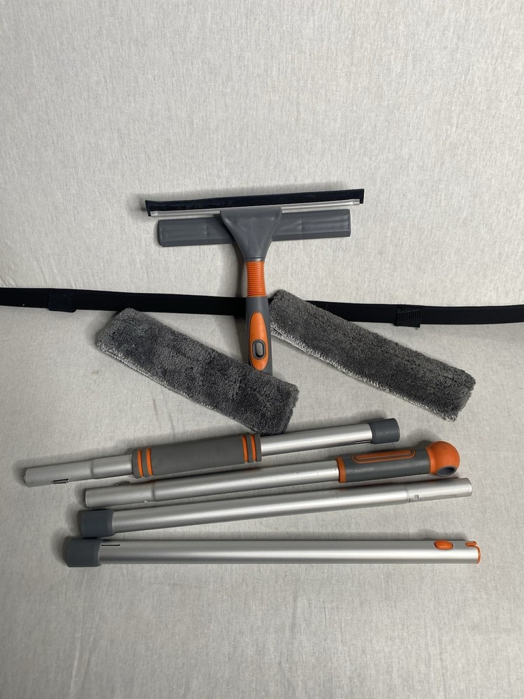 Window Squeegee Cleaner, 2 in 1 Shower Squeegee with Extension Pole