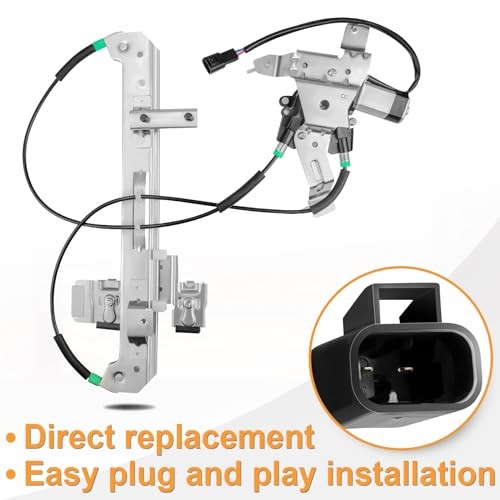 Power Window Regulator with Motor Assembly Replacement for Rear Driver Side