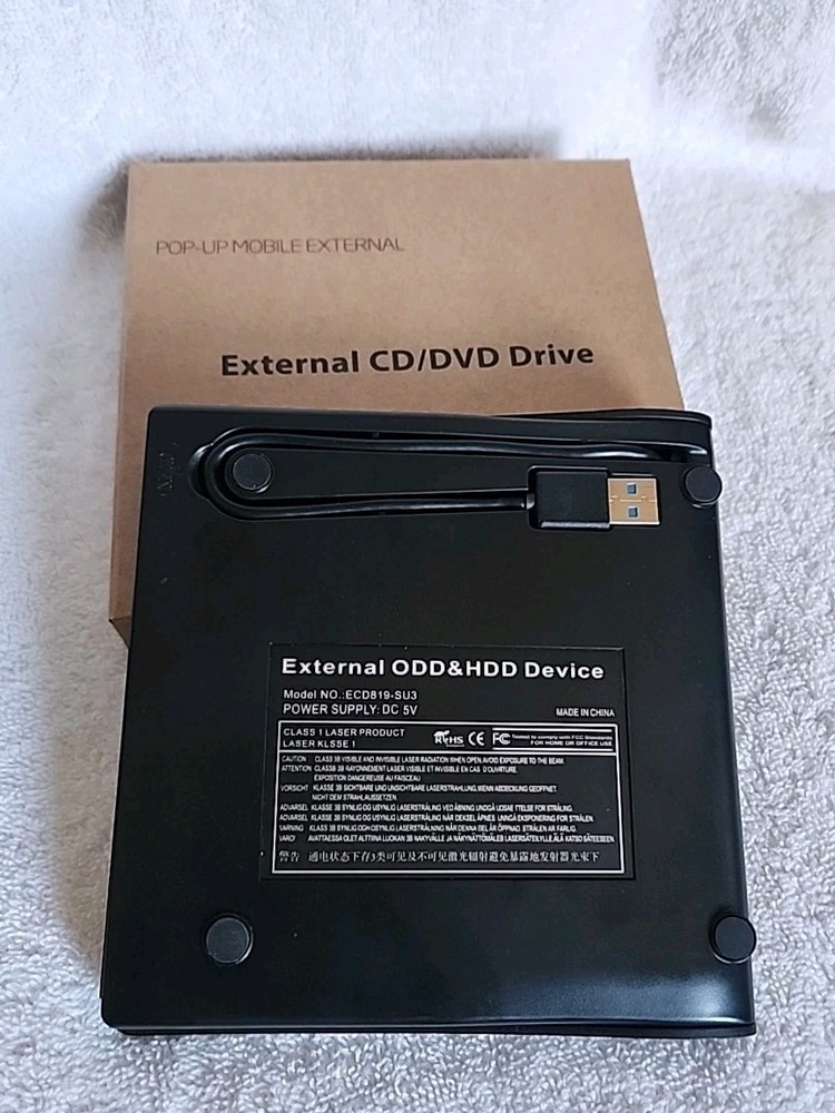 Gotega Pop-Up Moblie External CD/DVD Drive USB