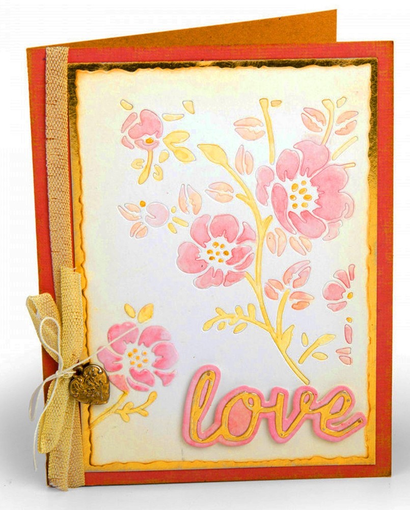 Sizzix Thinlits Shadow Script #1 #662684 10pk set Retail $17.99 design Tim Holtz