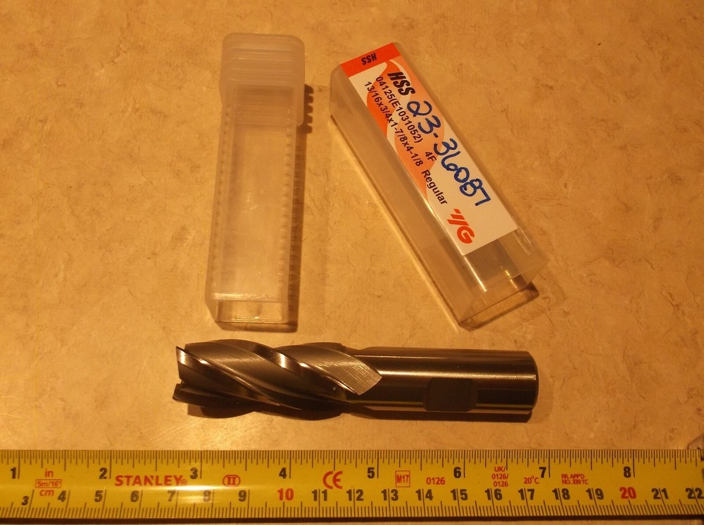 YG 13/16" 4FL SINGLE SIDED SQUARE HSS ENDMILL