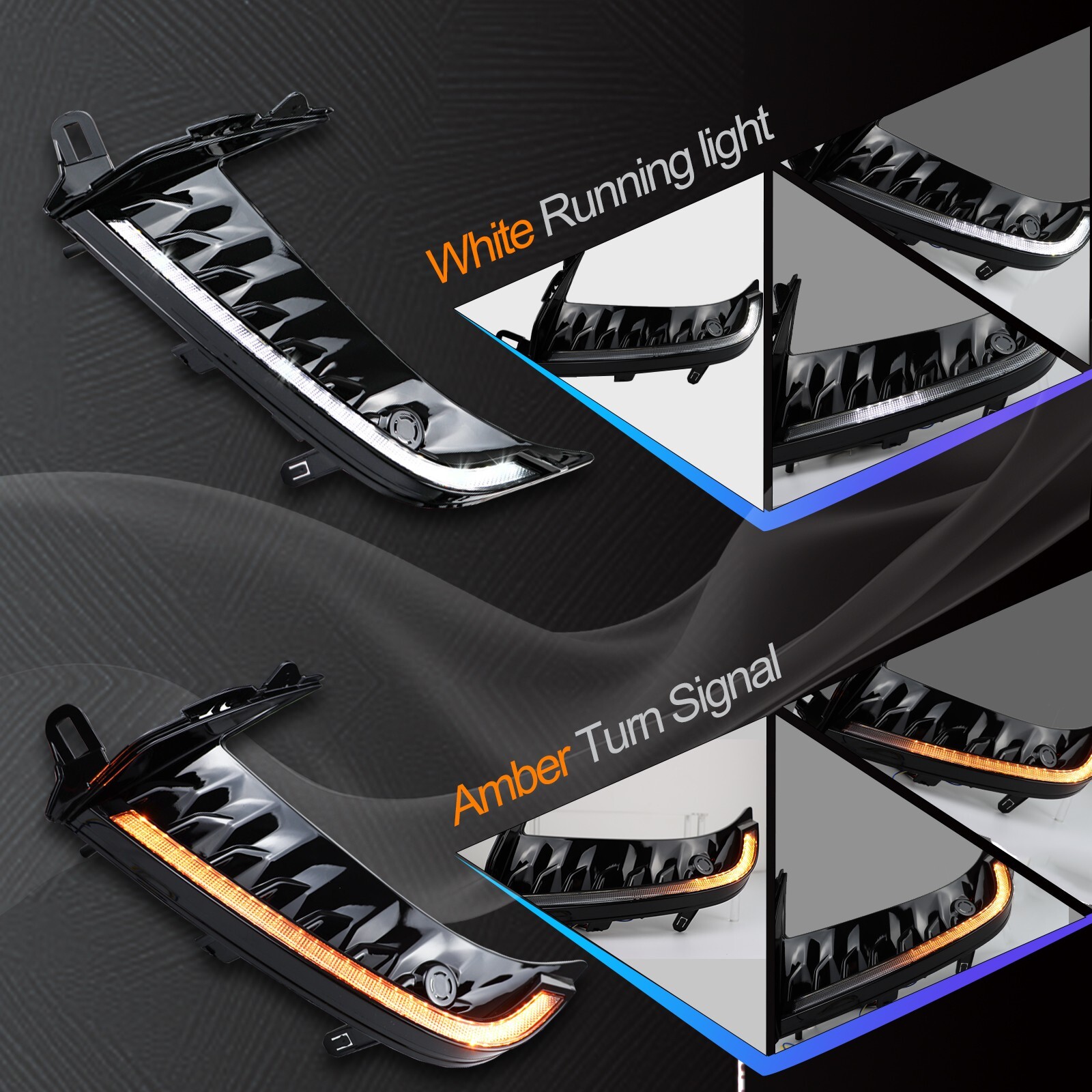 For 2025 Toyota Camry SE XSE LED Daytime Running Light Fog Lamp Turn Signal