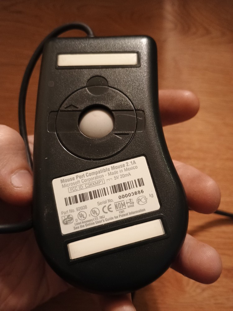 Microsoft For Toshiba Ball Mouse 2-Button PS/2