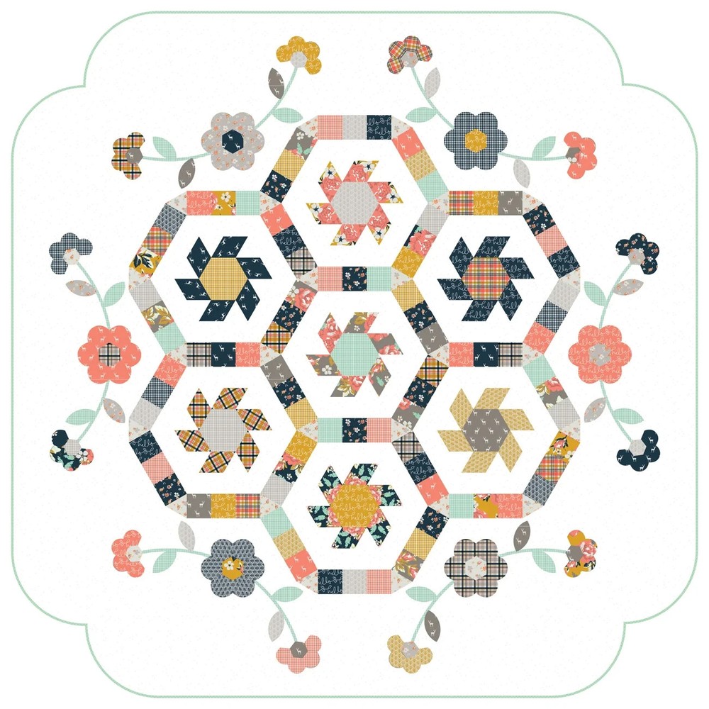 SPRING GARDEN Quilt Pattern & ACRYLIC TEMPLATES