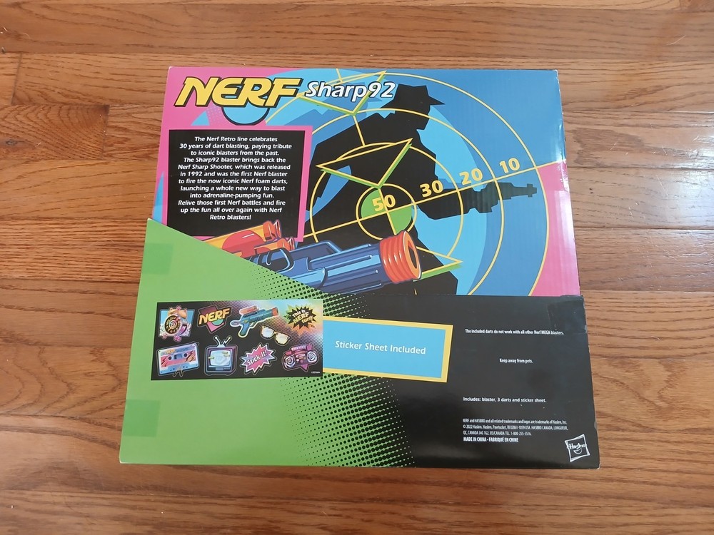 Nerf Sharp92 Retro Homage Blaster SEALED