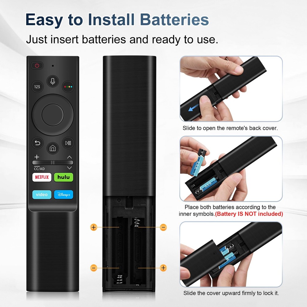 Replacement for Samsung TV Remote, All Remote Control Black