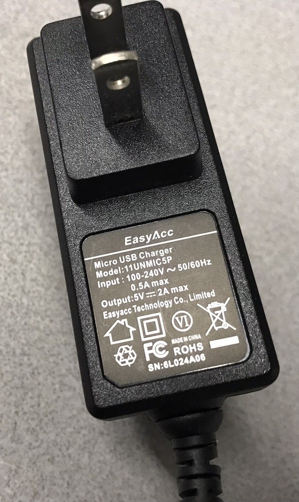 EASYACC 11UNMIC5P EASY MICRO USB CHARGER POWER SOURCE ADAPTER