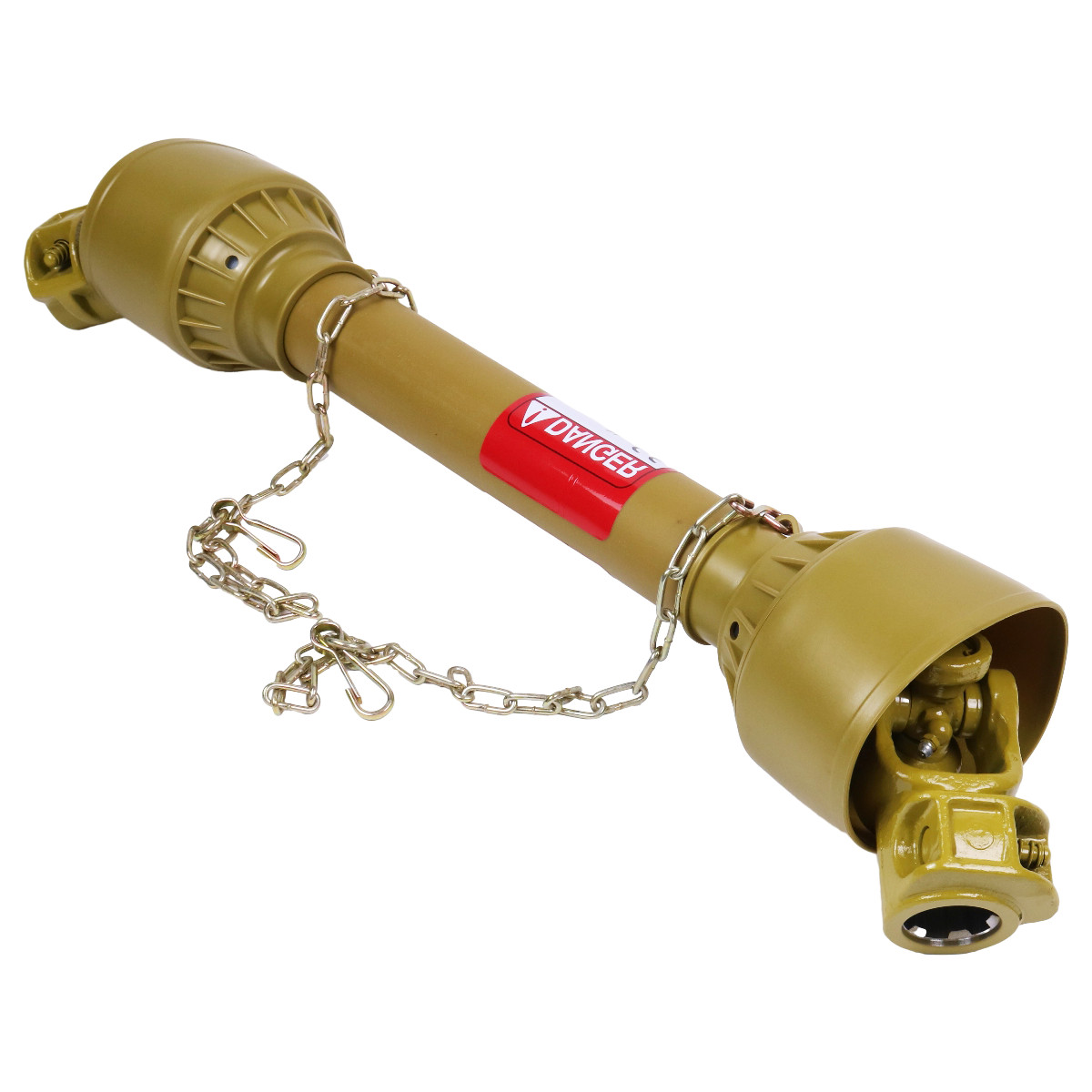 New Pto Drive Shaft 1-3/8" 6 Spline Ends Round End T1 27"-35" For Tractor