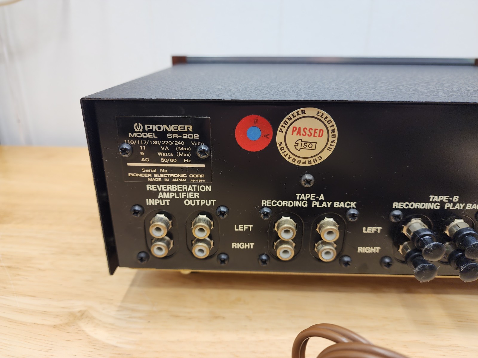 Pioneer SR-202 Reverberation Amplifier