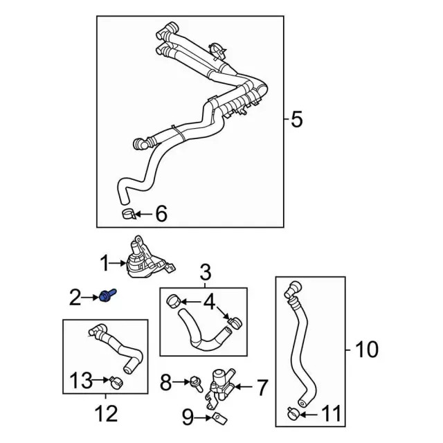Genuine Ford Engine Water Pump Bolt W714962-S437