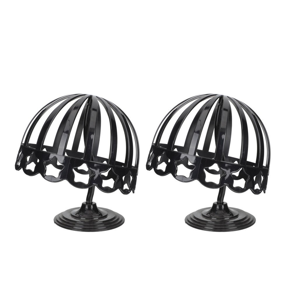 2Pcs Desktop Cap Rack Multifunctional Wig Show Display Support Organizer