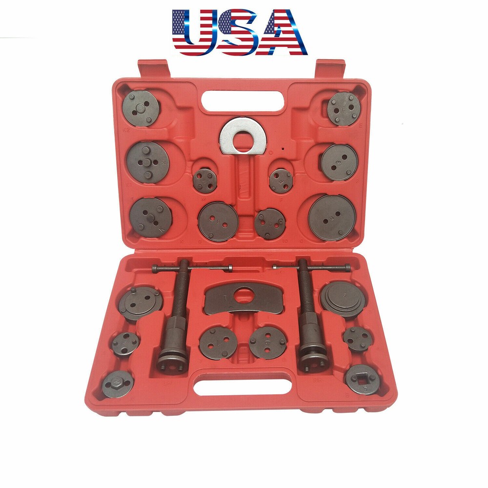 Universal 22Pcs Brake Piston Rewind Tool Brake Caliper Wind Back Tool Kit