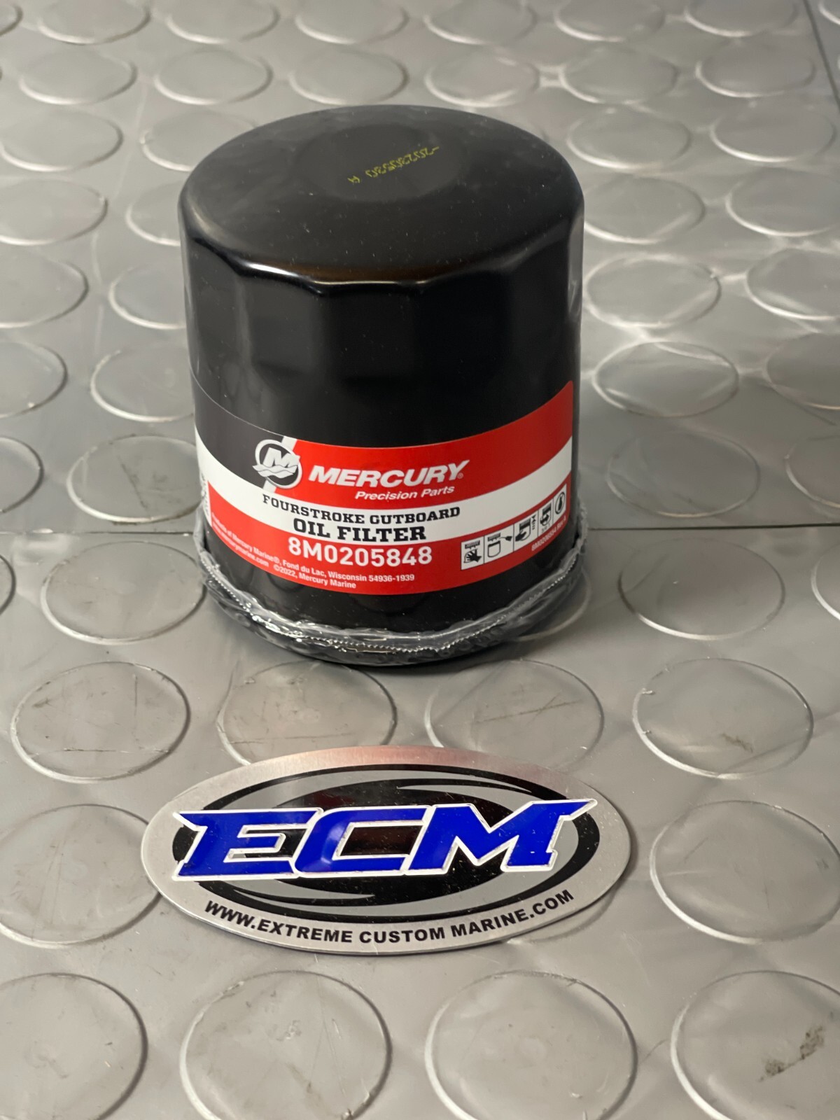 Mercury Quicksilver 350/400 HP 5.7L V10 Verado Oil Filter PN 35-8M0205848 2-Pack