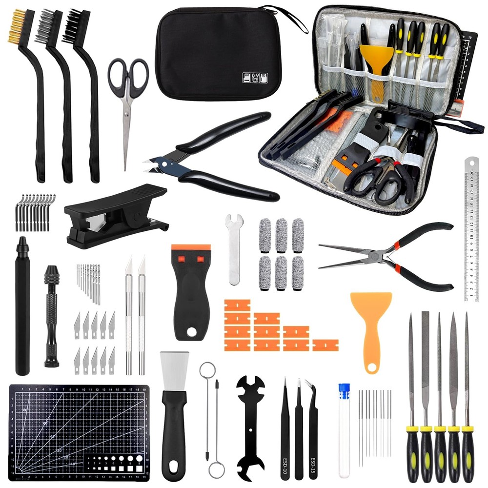 82Pcs 3D Printer Tool Kit w/Case for Bambu Lab, Creality, Anycubic,...