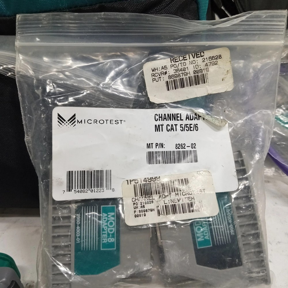 Omni Scanner Microtest Cat 5/5E/6 Cable Analyzer and Extras - Needs Batteries