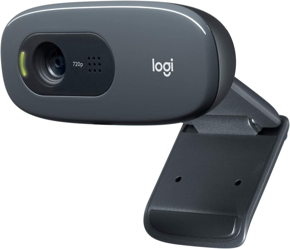 Logitech HD WEBCAM C270, Widescreen, Noise - Reducing, 720 p, Black