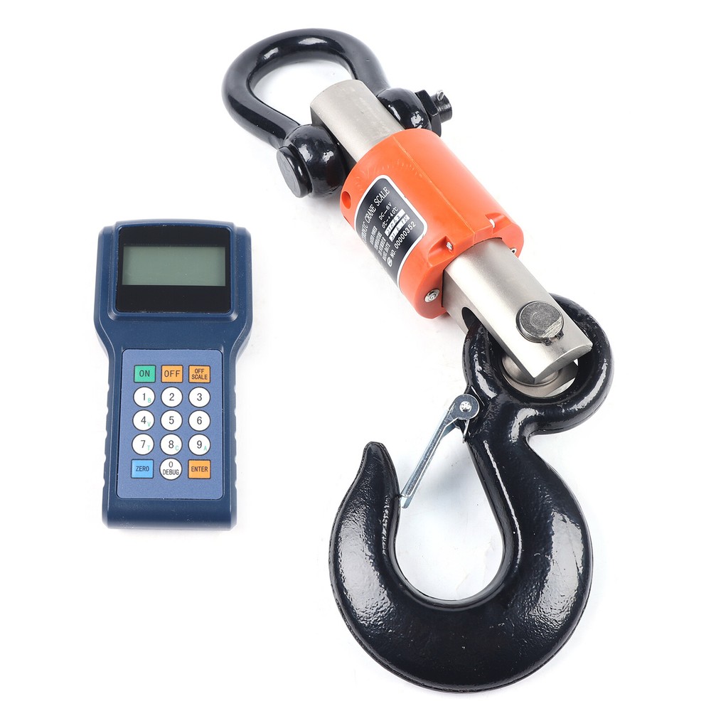 10T Wireless Remote Digital Electronic Hanging Crane Scale with Handheld Meter