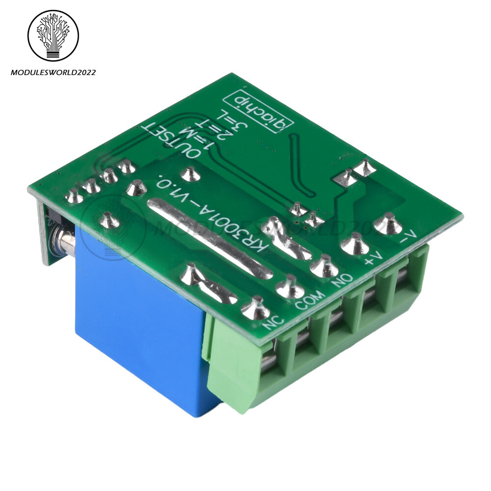 433Mhz 5-60V 1CH Wireless Remote Control Switch Relay Receiver Module with Case