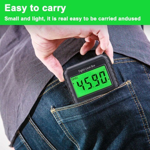 Magnetic Digital Level Box LCD Angle Finder Protractor Inclinometer Bevel Gauge