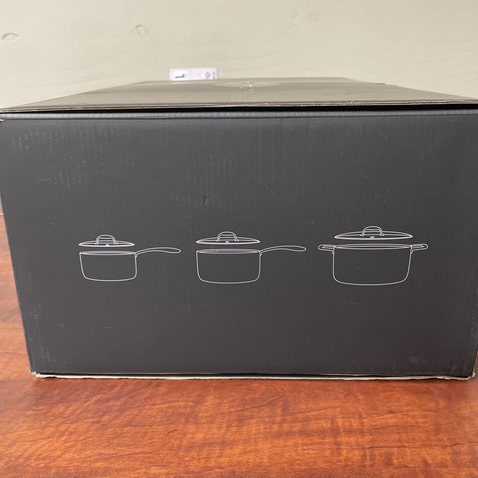 HexClad Hybrid Nonstick 6 Piece Sauce Pan Pot Cookware Set 2qt 3qt 8qt W/ Lids