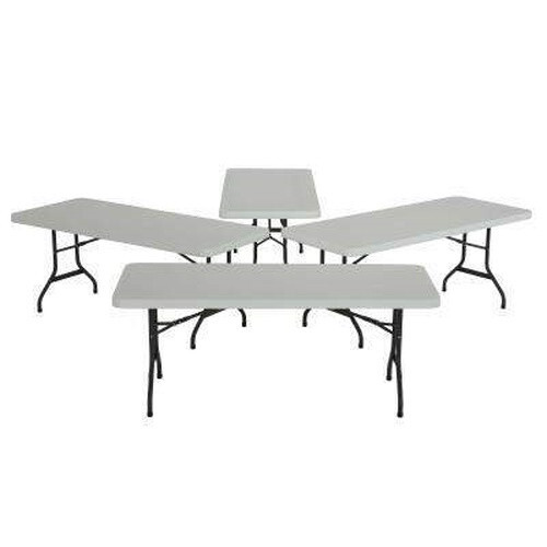 Lifetime 22901 6' White Granite Folding Table