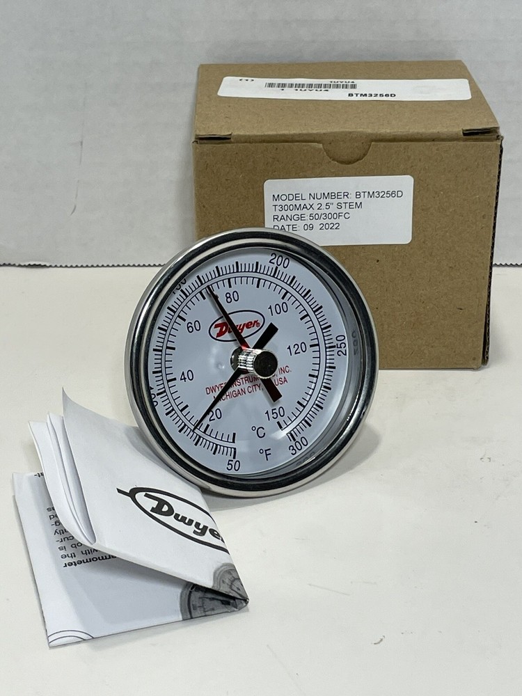 Dwyer BTM3256D : Maximum/Minimum Bimetal Thermometer