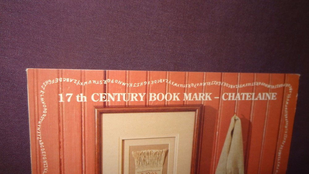 "17th Century Bookmark - Chatelaine" Needlework Pattern Sampler ABC Leaflet 1986