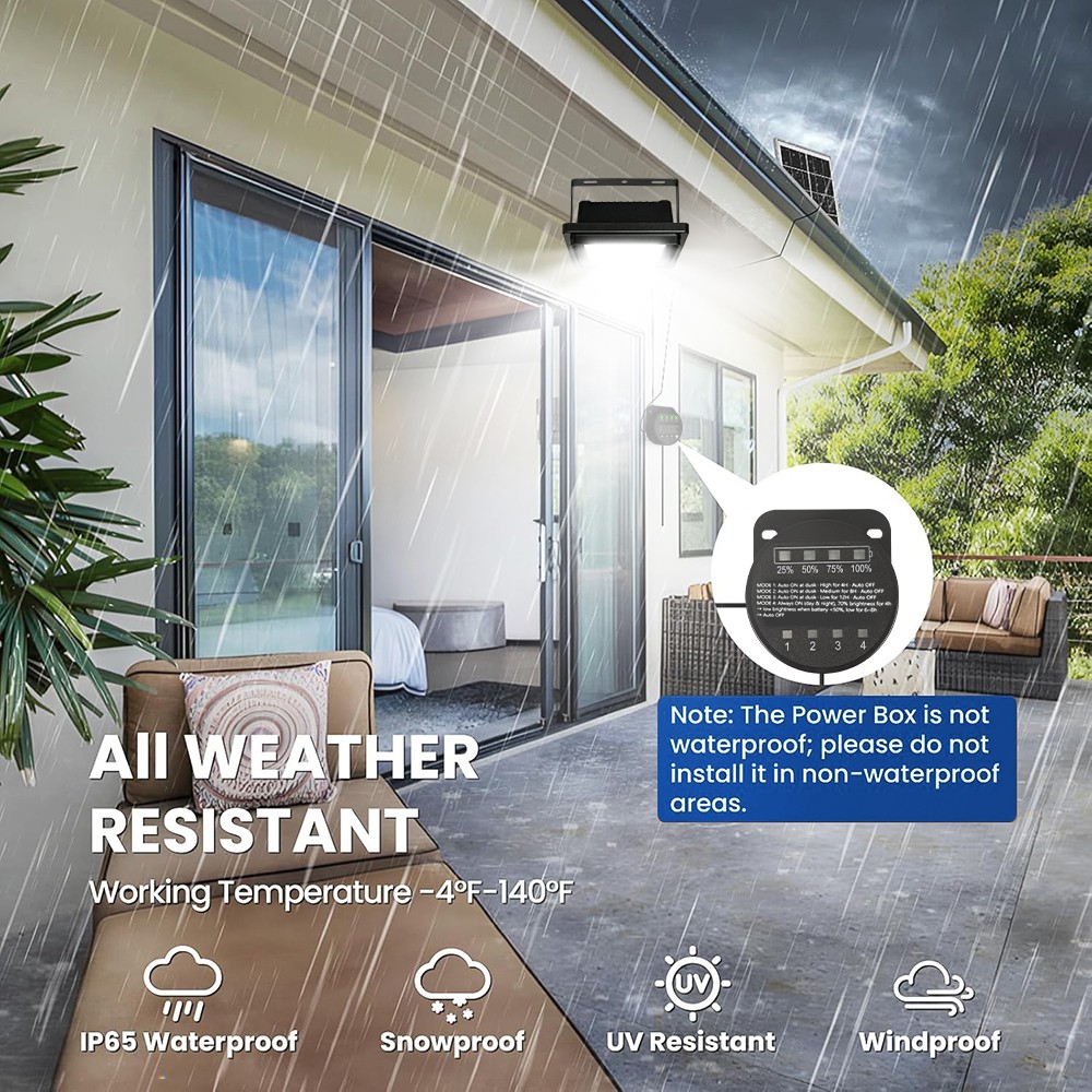 LED Solar Pendant Light Solar Powered Motion Sensor Shed Light With Pull Switch