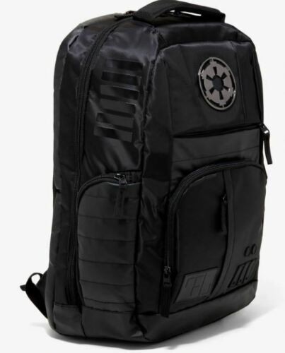 Star Wars Galatic Empire Built-up Backpack Black Full Size Imperial Crest Disney