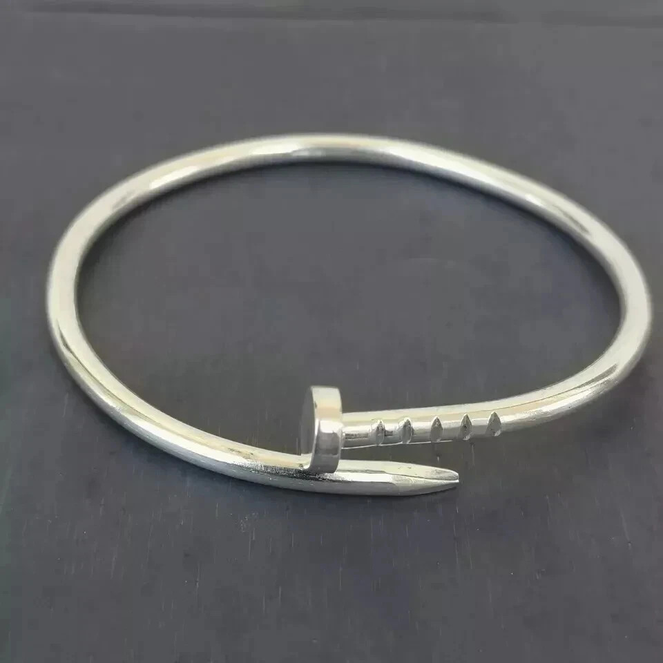 Solid 925 Sterling Silver Handmade Bangle Beautiful Men's & Women's Gift Bangle