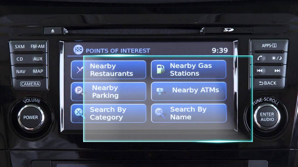 Crystal Clear Screen Protector for 2014 Nissan Frontier Vehicle Navigation