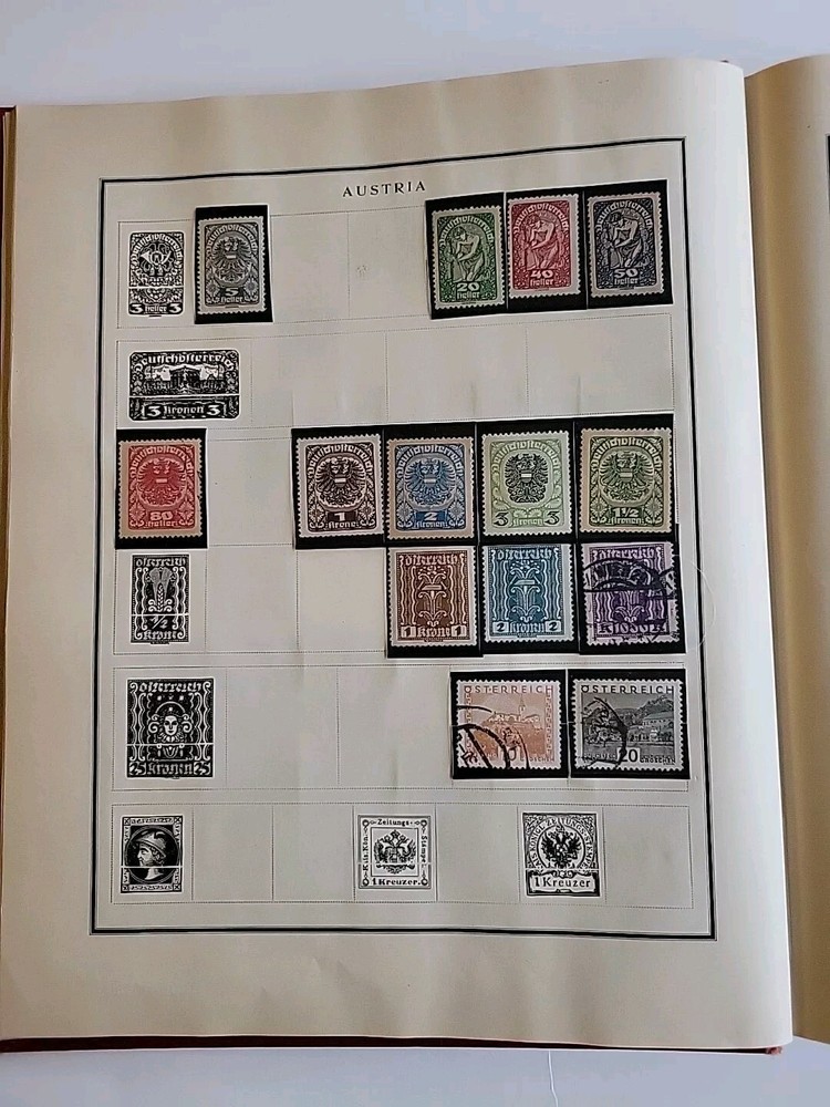 Modern Postage Stamp Album Fully Illustrated 1925 Edition
