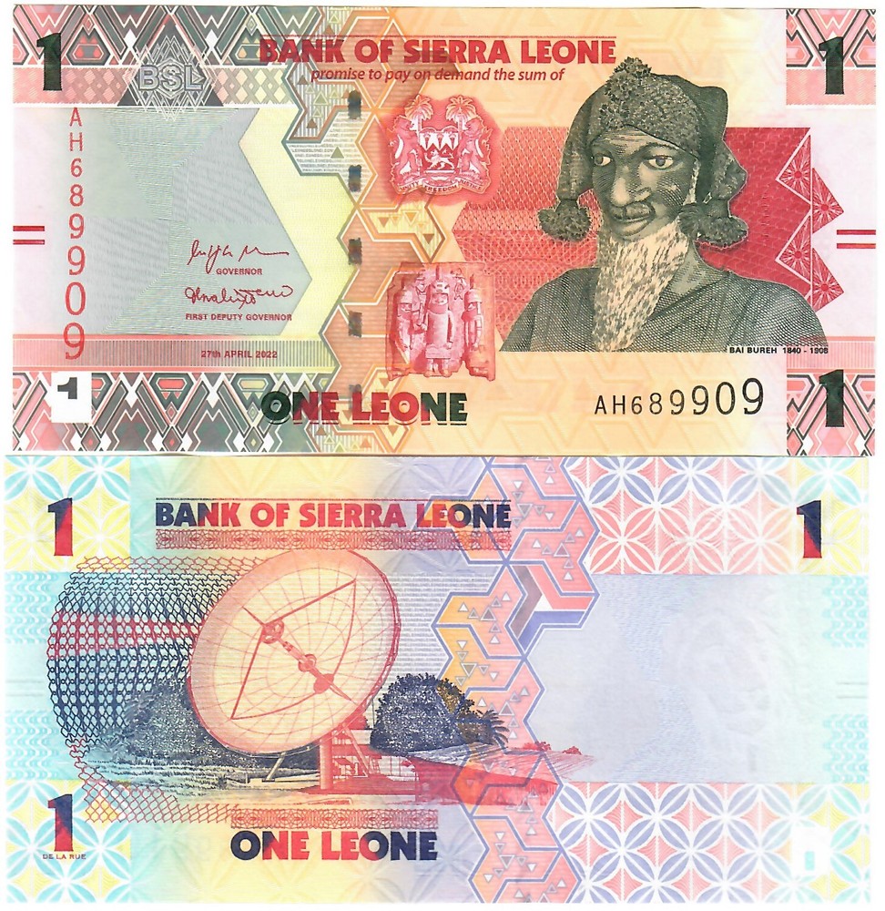 Sierra Leone 100x 1 New Leone 2022 UNC BUNDLE