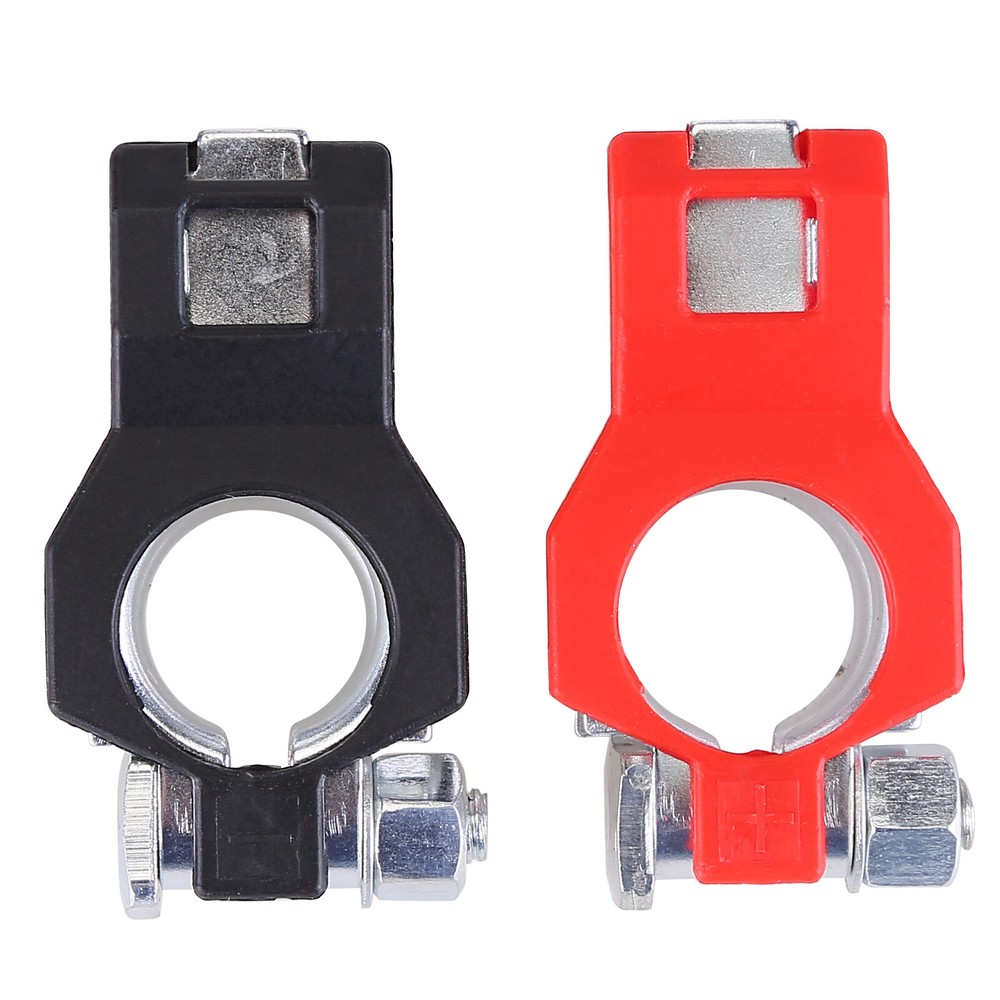 New 2pcs Auto Positive & Negative Car Battery Cable Terminals End Connectors