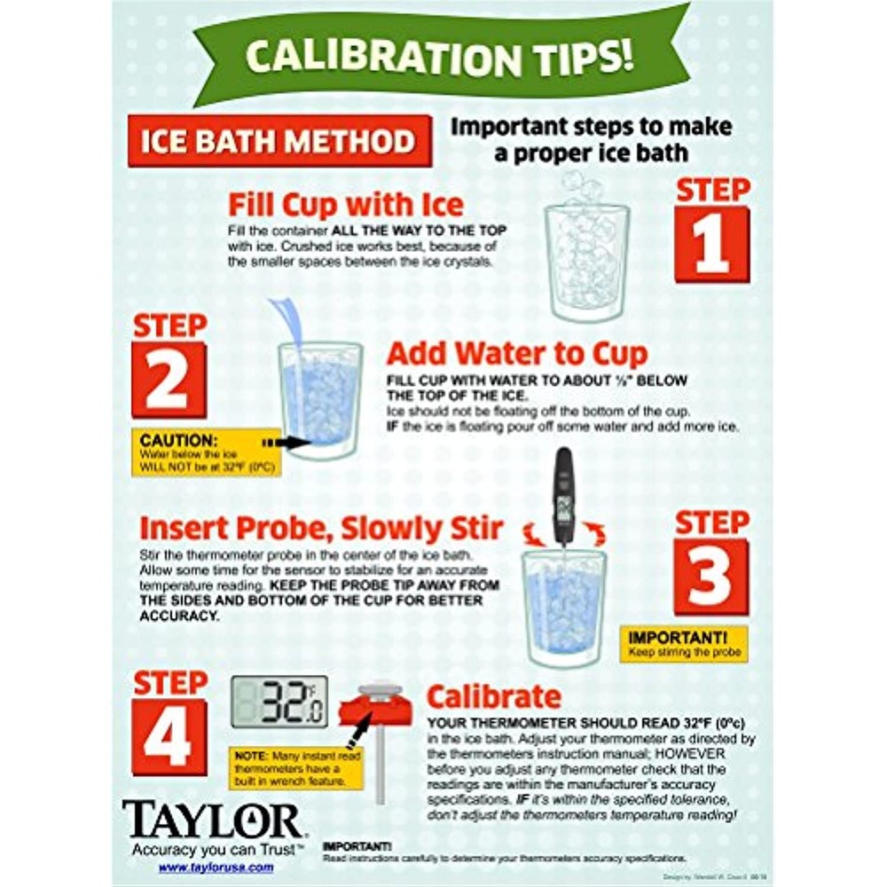 Taylor Precision Products Programmable with Timer Instant Read Wired Probe
