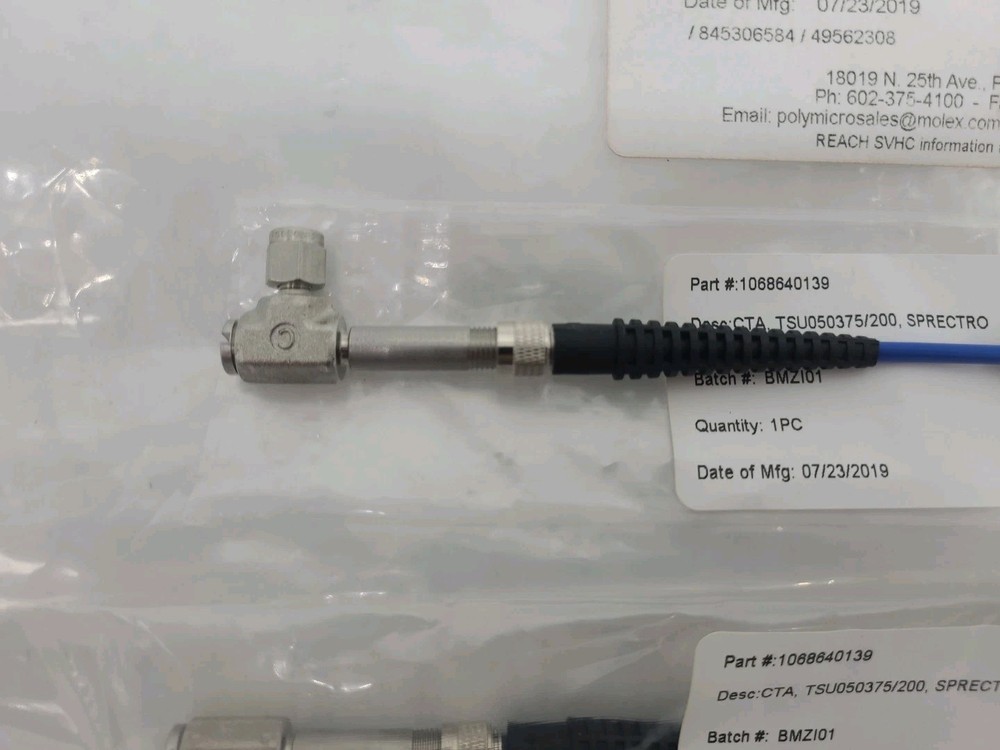 4x Polymicro Technologies 1068640139, CTA, TSU050375/200 Spectro Cable Molex