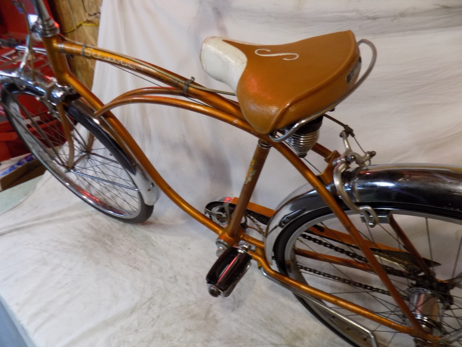 1965 SCHWINN CORVETTE II MENS 3-SPEED COPPERTONE CRUISER BIKE JAGUAR PANTHER S7!