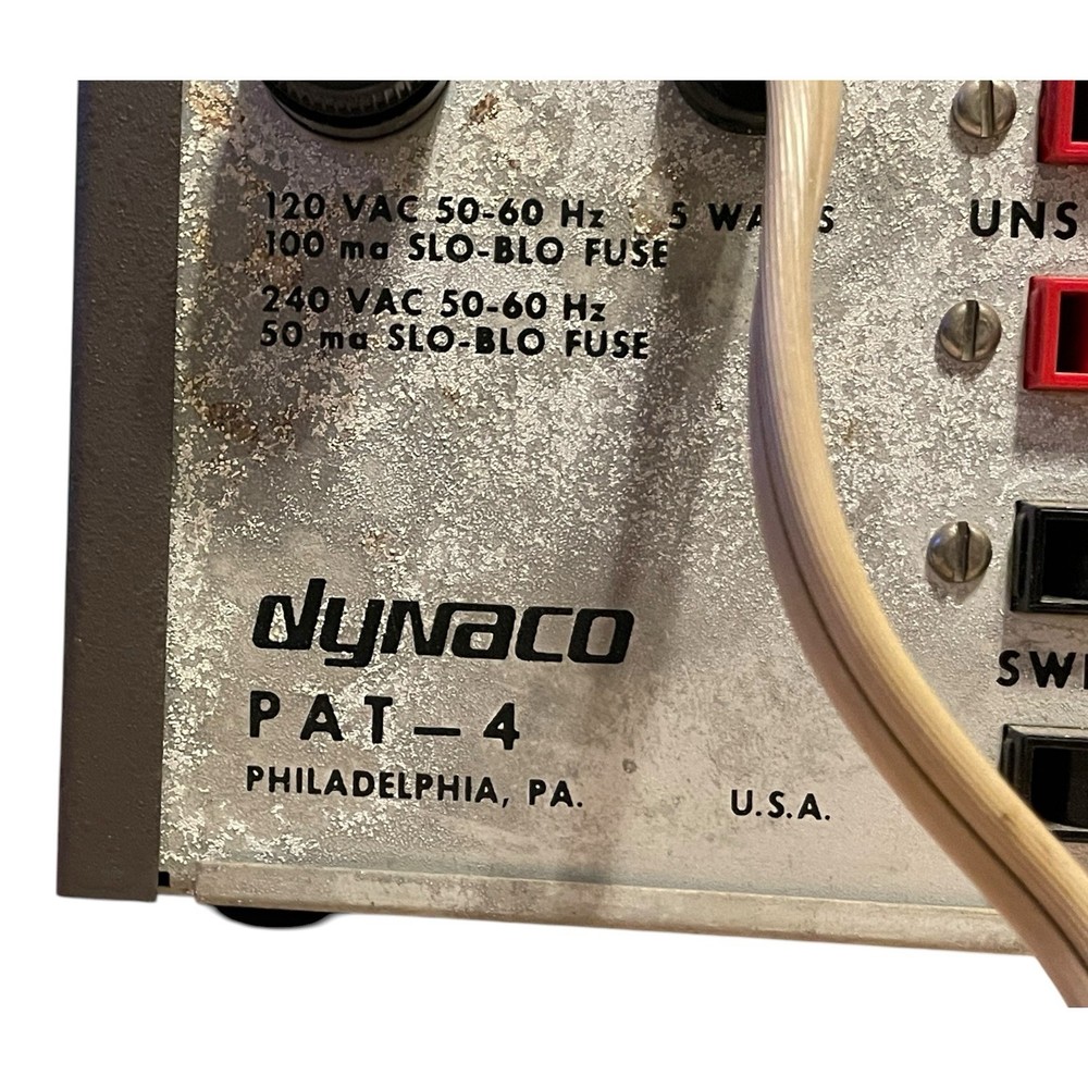 Vintage Dynaco PAT-4 Solid State Stereo Preamplifier Preamp Works