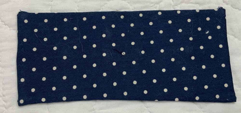 Antique Patchwork Quilt Table Topper, Mini, Rectangle, Four Patch, Early Calicos