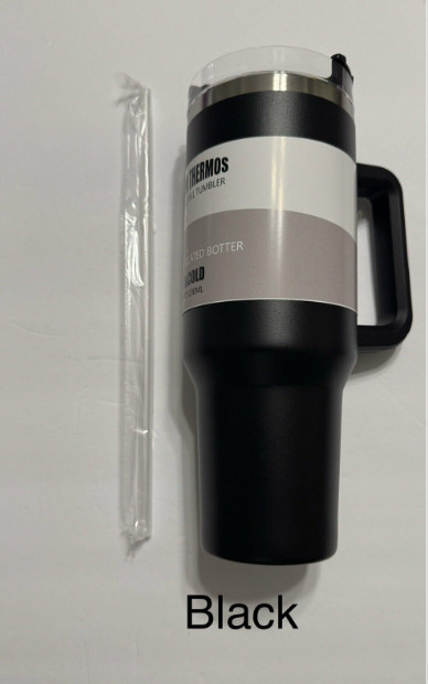40oz Tumbler Cup with Handle & Straw -Stainless Steel Vacuum Insulated Mug/US