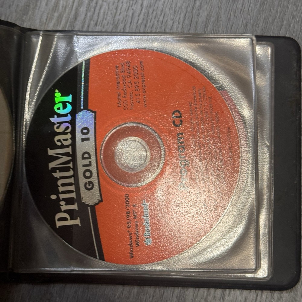 PrintMaster Gold 10 & PrintMaster 7 Deluxe Broderbund Software