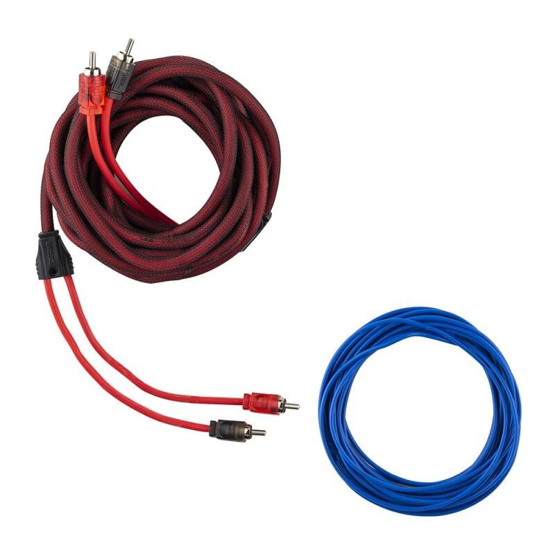 DS18 0-GA Amplifier Installation Kit - Red for Car Audio Systems