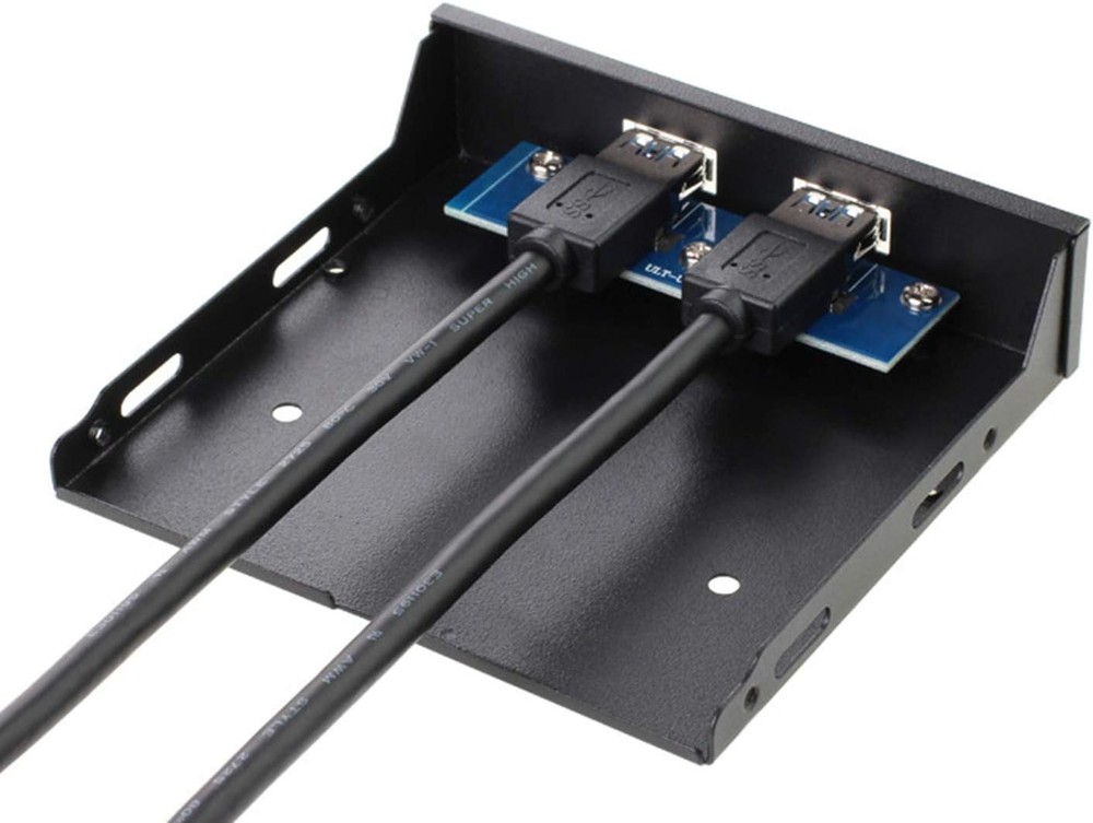 2 Ports USB 3.0 Front Panel Floppy Disk Bay 20 Pin Hub Bracket