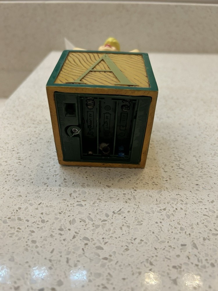 Vintage Tinkerbell Night Light Letter Block LIGHT DOES NOT WORK