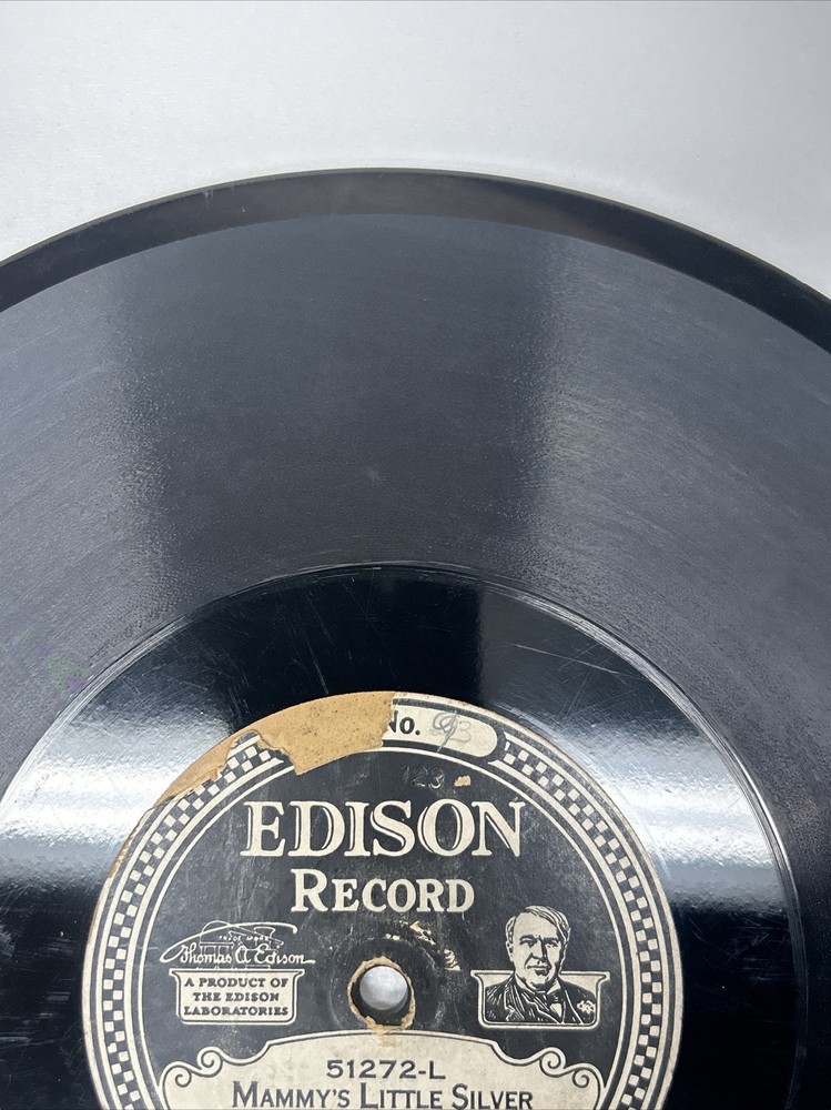 Edison Diamond Disc Phonograph Record, Mammy’s Little Silver Lining,Memory Isle