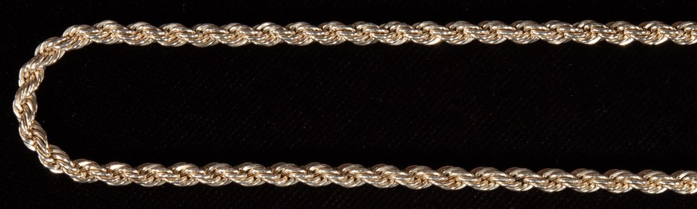 Sterling Silver Solid Rope Chain 18” 3mm NEW